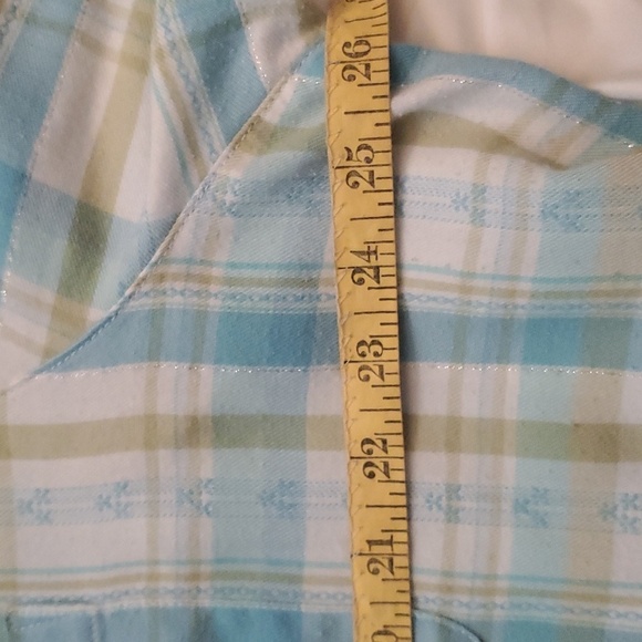 Alfred Dunner Womens Button Down Collar Long Sleeve Plaid Top - Picture 6 of 12